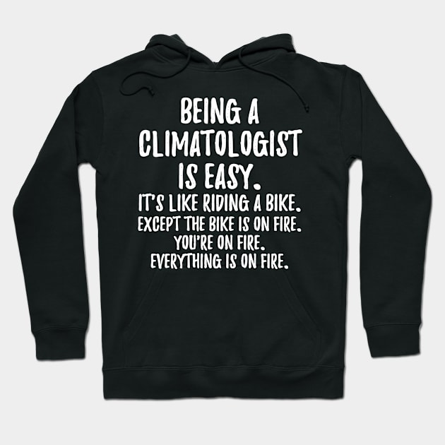 Being a Climatologist Hoodie by IndigoPine